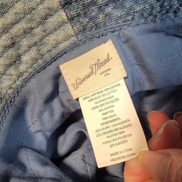 Universal Thread Patchwork Denim Bucket Hat Retro 90s Y2K vibes Size Women OSFM - Picture 11 of 17